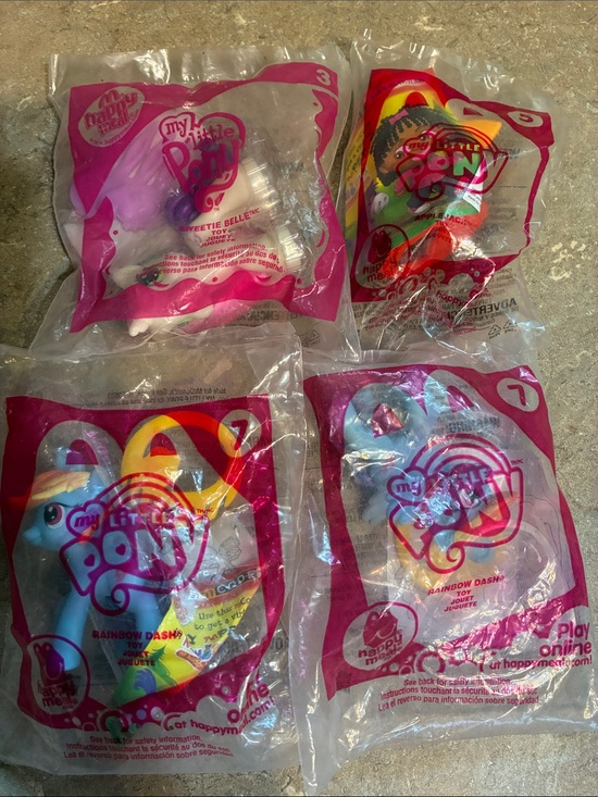 My Little Pony Other - My Little Pony Blind Bag Set - Pink, Blue, Yellow & Red